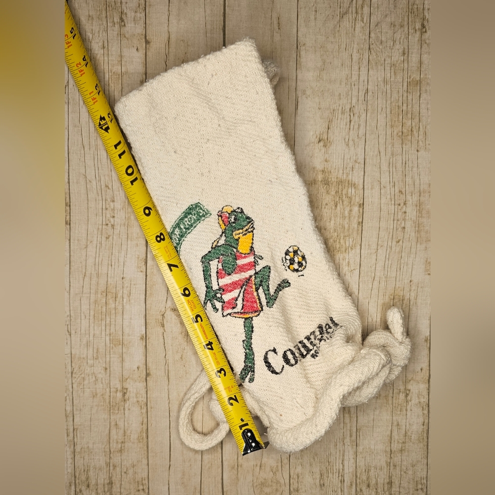 [Vintage Cozumel Mexico] Drink/Bottle Bag w/Backpack Straps - Picture 3 of 9